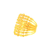 22k Yellow Gold Filigree Stacked Ring measuring 8.5